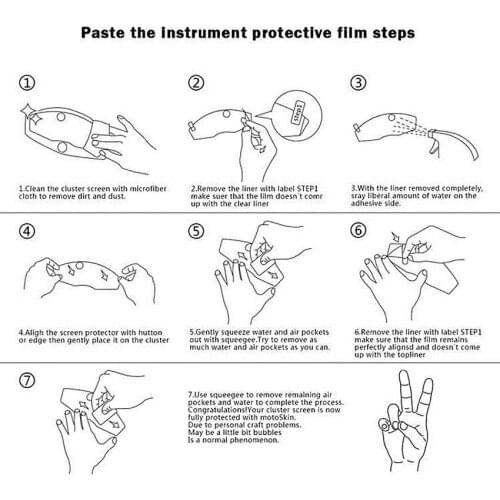 MOTOR Cluster Scratch Protection Film Screen Protector for Vespa GTS300 HPE Super Tech 2020-on Motorcycle Accessories