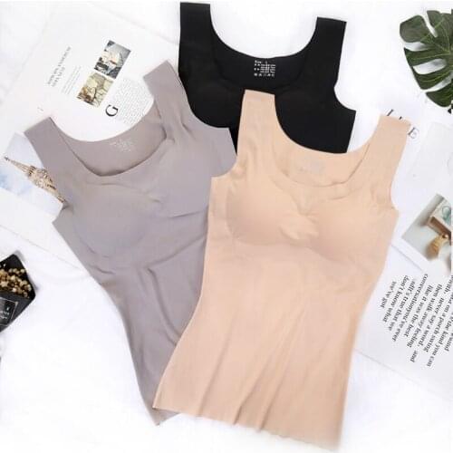 Women Sleeveless Shaper Slim Up Lift Vest Tank Tops Female U Neckline Camisoles Ladies Slimming Vest Corset Shapewear S51