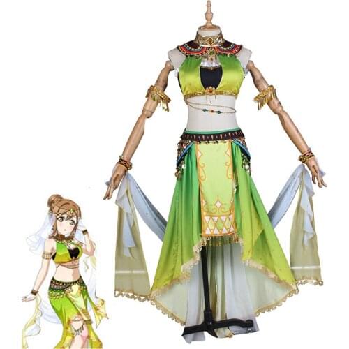 Love Live Sunshine Aqours Dancing Diva Kunikida Hanamaru Dress Women Sexy Cosplay Costume Halloween Carnival Uniform Custom Made