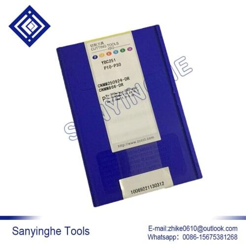 Free shipping high quality 10pcs/lots YBC251 CNMM250924-DR cnc carbide turning inserts