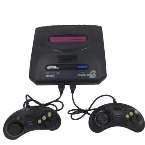 New Retro 16 bits MD home video game console card double game console with wired gamepad EU plug