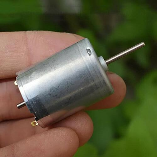 24MM Mini 370-12560 Electric Motor DC 12V-24V 9000RPM Carbon Brush High Torque Durable Round Motor DIY Toy Car Boat Model