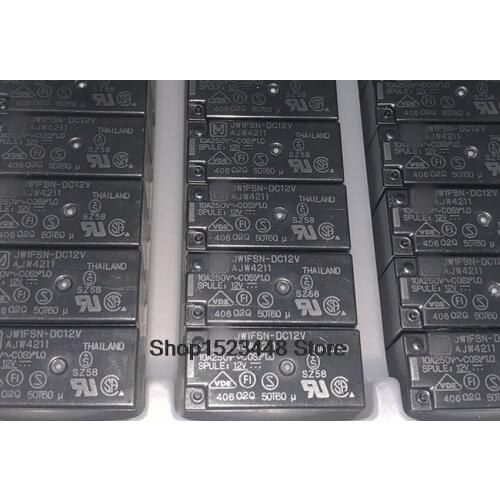 5pcs/lot New import original JW1FSN-DC12V AJW4211 JW1FSN DC12V relay 12v 10A 250V pin5