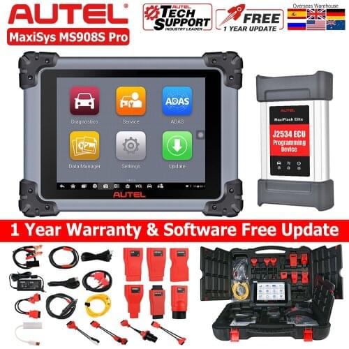 Autel MaxiSys MS908S Pro MS908SP Car Diagnostic Tool OBD2 Bi-Directional Scanner with J2534 ECU Programming All System Diagnosis
