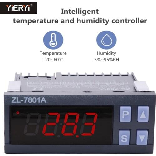 Yieryi ZL-7801A Digital Temperature Humidity Controller AC100 ~ 240V Multifunctional Automatic Incubator for Climate,Warehouse