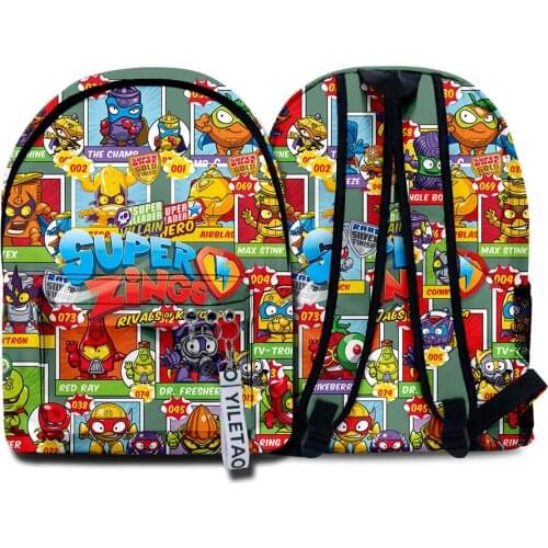 Children Super Zings Backpack Child Superzings School Bag Toddler Cartoon Bookbag Kids Mochila Back to School Gift
