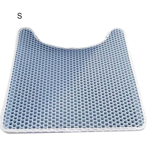 Double Layer Cat Litter Waterproof Cat Litter Mat EVA Trapping Pet Litter Cat Mat Clean Pad Products For Cats Accessories