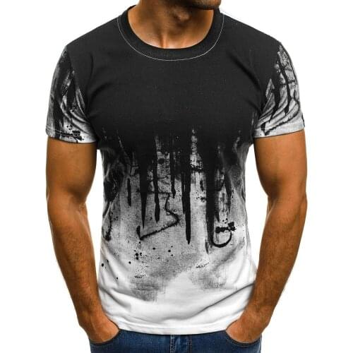 Newest 3d Printed T-shirt Ink Draw Pattern Short Sleeve Summer Casual Tops Tees Fashion O-neck Tshirt Male Camiseta Hombre
