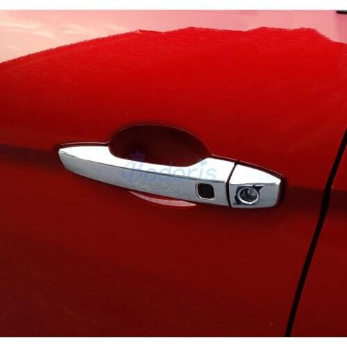 Door Handle Cover Bowl Grab Holder Protective panels Frame Chrome For Mitsubishi Eclipse Cross 2018 2019 2020 Accessories