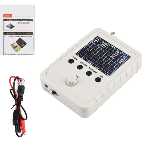 Multi-functional Digital Oscilloscope with Protection Box 2.4" TFT Probe Allicator Chip Fully Assembled / DIY Oscilloscope