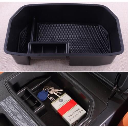 Storage Box Armrest Tray Center Console Container Organizer Fit for Toyota Land Cruiser FJ200 Lexus LX570 2008-2018 With Fridge
