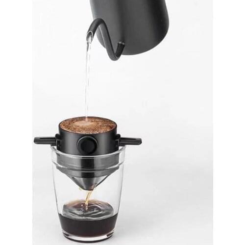 Durable Coffee Filter Tea Filter Eco-friendly Heat Resistant Lightweight Stainless Steel Drip Coffee Filter Supplies for Home