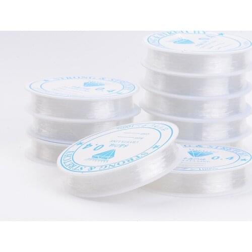 10 rolls 0.4-1mm transparent crystal elastic line DIY Beaded wire accessories