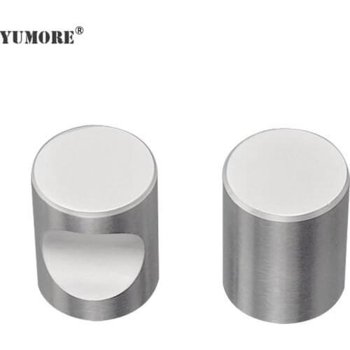 YUMORE 100pcs/lot Kitchen Cabinet Knob Stainless Steel Dressing Tables Knobs Furniture Cupboard Drawer Closet Handles