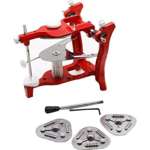 1set Red Dental Articulator Lab Surgical Dental Stainless Steel Dental Operating