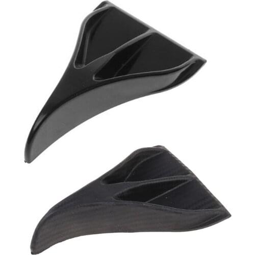 1Pcs Carbon Fiber Shark Fin Kit Diffuser Spoiler Roof Wing Windshield Vortex Generator for Windscreen RoofSpoiler Bumper