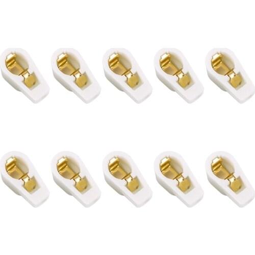 10PCS Ceramic 1/4Inch 6.4mm Vacuum Tube Anode Cap Grip Plate Cap for EL504 FU-519 EF37 Vintage Amplifier DIY