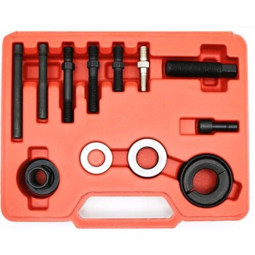 12pc Pulley Puller Remover Installer Set for GM Chrysler Ford Power Steering Alternators Hand-held Car Disassembly Tool