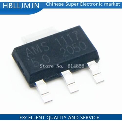 20pcs AMS1117-5.0 SOT-223 5V Linear Regulator LM1117