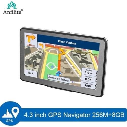 Anfilte 7 inch 800*480 capacitive screen truck 256M 8GB navigator wince CE 6.0 MTK vehicle Bluetooth car avin GPS Navigation