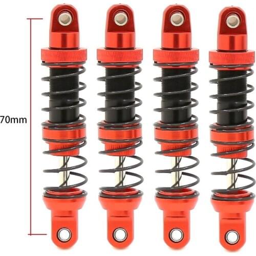 4Pcs Metal Shock Absorbers Oil Adjustable Damper for 1/10 RC Crawler Car Axial SCX10 AXI03007 Traxxas TRX4 Parts
