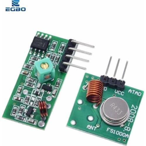 433 Mhz RF Transmitter and Receiver Module Link Kit for ARM/MCU WL DIY 433MHZ Wireless Remote Control for arduino Diy K0