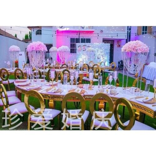 6pcs/lot crystal acrylic wedding centerpiece/crystal wedding cake stand/acrylic flower stand/wedding pillar table decoration