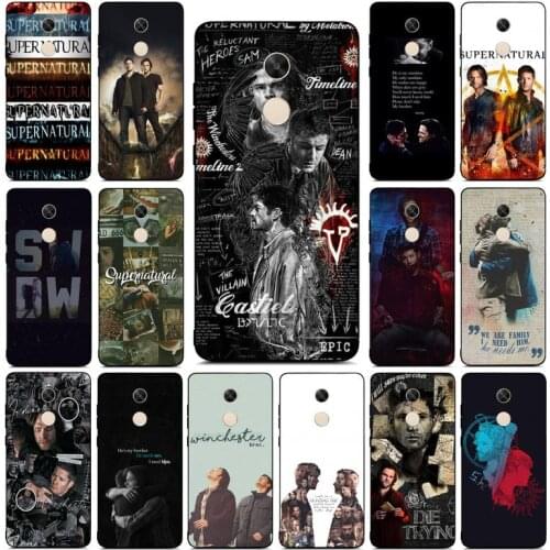 Yinuoda Supernatural SPN Dean And Sam Phone Case for RedMi note 4 5 7 8 9 pro 8T 5A 4X case