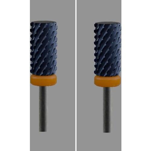 Black Ceramic Nail Drill Bit-2Pcs - Small Barrel Bit - (1089.060)