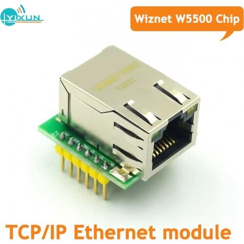 Wiznet W5500 Chip USR-ES1 Brand New 80Mhz SPI to LAN Ethernet Converter Module Support TCP/IP 3.3V TTL compatible with WIZ820io