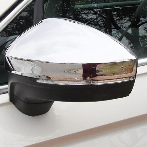 For Touran 2016 2017 2018 2019 ABS Chrome Car rearview mirror cover Cover Trim accessories car styling 2pcs