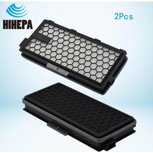 2Pcs SF-AAC50 Activated Carbon & HEPA Filters for Miele C2 C3 S4 S5 S6 S8 Series Canister Vacuum Cleaners