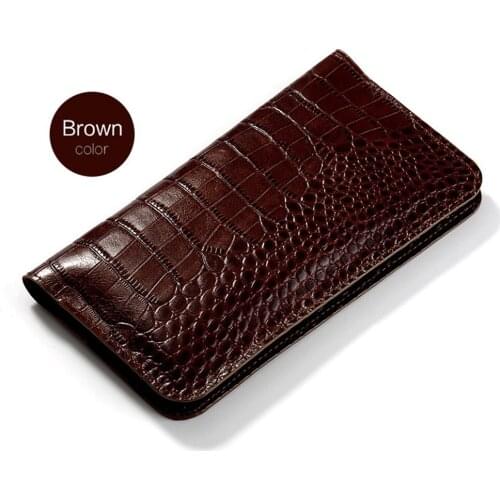 Flip Genuine Leather case For Xiaomi 5s plus phone case Crocodile skin Wallet Bag Note4 Plus 6a 8 A2 lite Max 3 Mix handbag