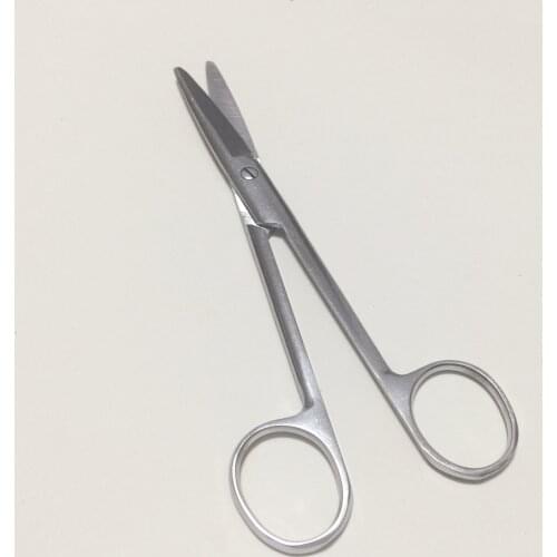 Stainless Steel Surgical Scissors Laboratory Medical Household Tissue Scissors Straight Round For Practice Using 12.5/14/16/18cm