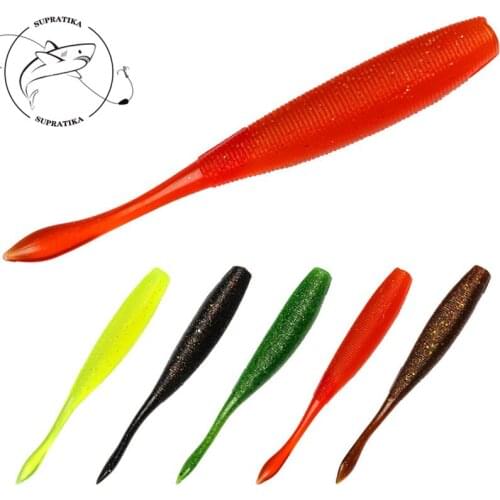 4Pcs/Lot 12cm/9.7g Artificial Wobbler Soft Fishing Bait Freshwater Anti-Corrosion Silicone High Quality Fishing Lure Soft Lure