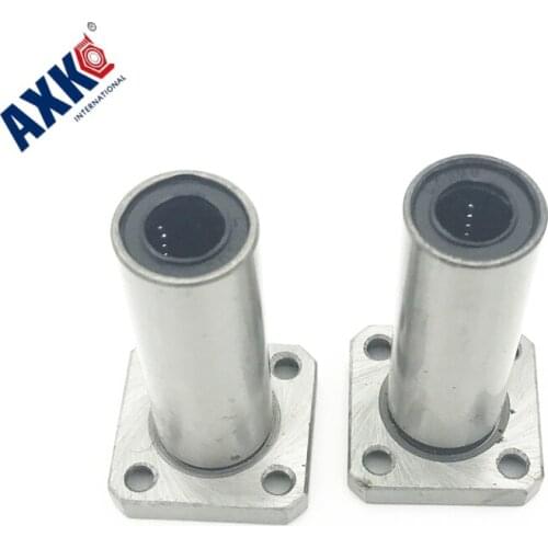 Axk Square Flange Linear Bearings Long 2pcs/lot Lmk6luu Lmk8luu Lmk10luu Lmk12luu Lmk16luu Lmk20luu Lmk25luu Lmk30luu Bushings