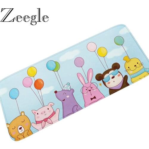 Cartoon Kids Bedroom Bedside Floor Mat Flannel Kitchen Carpet Rug for Living Room Home Decor Outdoor Welcome Entrance Doormat