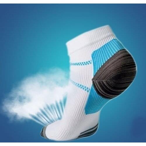 Men Socks Compression Durable Elastic Breathable Camping Hiking Outdoor Use Sports Socks For Ease Pain Of Plantar Fascia Useful