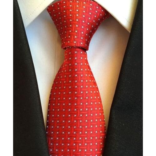 8cm Men Formal Occasion Tie Red Personality Necktie for Groom Wedding Business