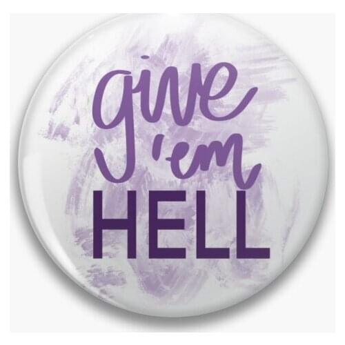 Give Em Tcu Soft Button Pin Cute Women Badge Fashion Gift Hat Jewelry Cartoon Lover Brooch Lapel Pin Clothes Creative Decor