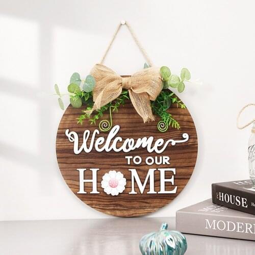 Home Wall Decor Signs Wooden Signs Family Wood Wall Plaque Wood Art Home Decor for Friendship Wooden Pendant Door Decoration