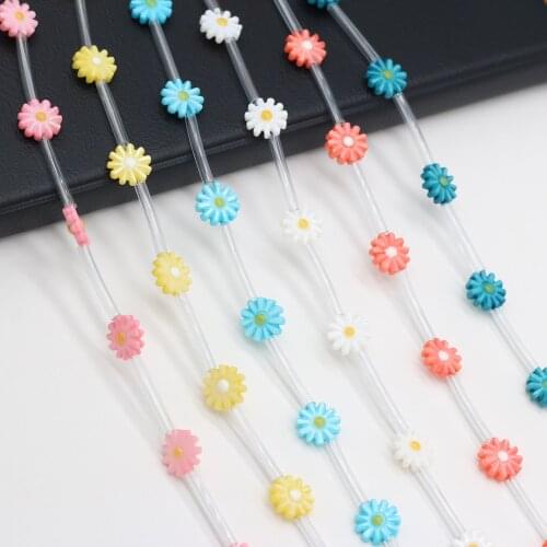 Natural Freshwater Shell Sunflower Shaped Loosely Spaced Beaded Jewelry For DIY Bracelet Necklace Accessories Jewelry Making