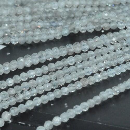 Natural Genuine Zircon Small Faceted Round Beads 3mm - From Italy