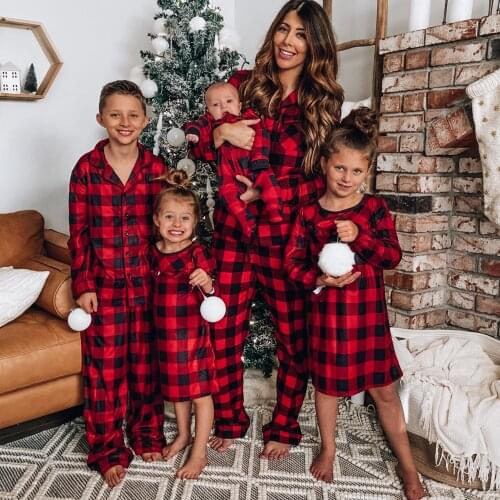 Family Matching Pajamas Girl Mother Daughter Clothes Pyjamas Christmas Family Matching Pajamas Clothes Sets