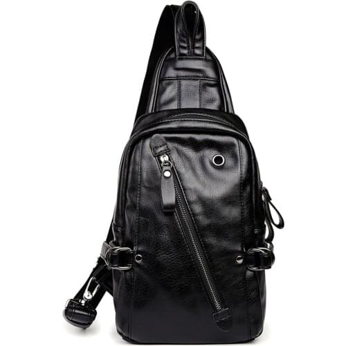 Padieoe men sling bag chest bag shoulder crossbody bags satchel fashion