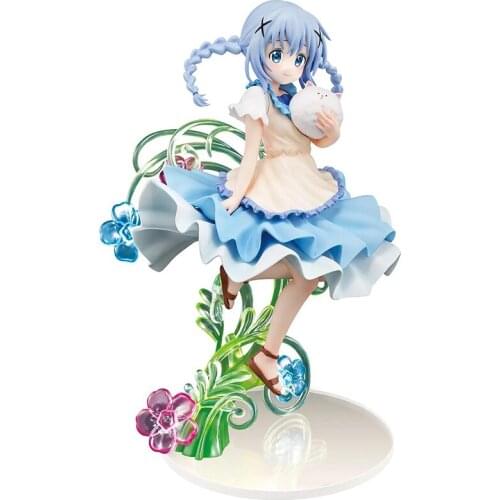 Pre-Sale Is The Order A Rabbit? Kafuu Chino Flower-Shaped Summer Dress Anime Figure Collectible Model Toys Desktop Ornaments