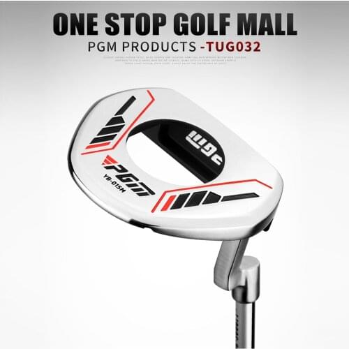 PGM Golf Training Clubs Mens Putter Low Center of Gravity with Line Sight Golf with Ball Picking Function Practice Exercise