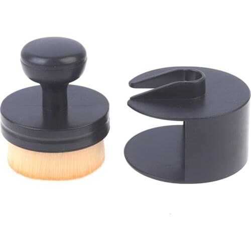 Portable Makeup Brush O Shape Seal Stamp Foundation Powder Blush Liquid Cosmetic Make Up Brushes