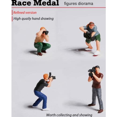 RM Produces 1:87 3D Printing Hand Photographer Cameraman Shooting Photographic Doll Creative Advertising Micro Props