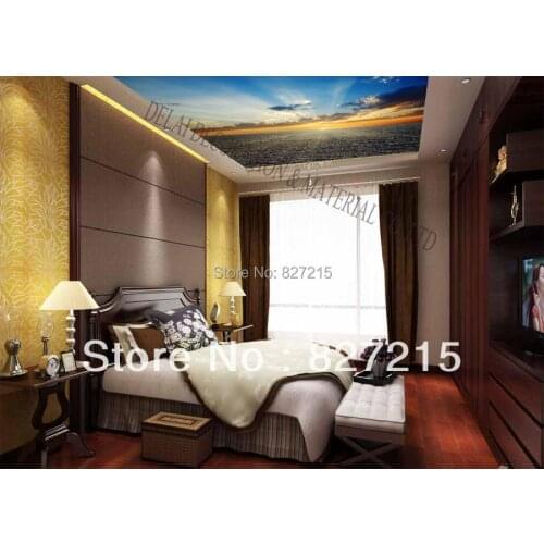 S-078/ Blue Sky /Print Ceiling tiles /PVC Stretched Ceiling Film/Home or Ceiling Decoration/Function as Ceiling Panel